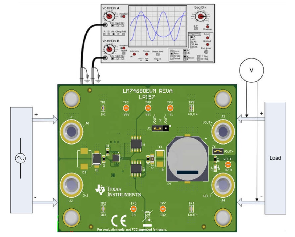 Location Circuit - Texas Instruments LM74680EVM Evaluation Module